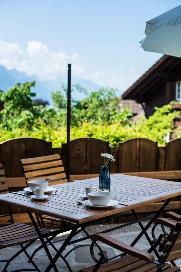 Вилла Ferienhaus Chalet Steckli Бриенц Экстерьер фото